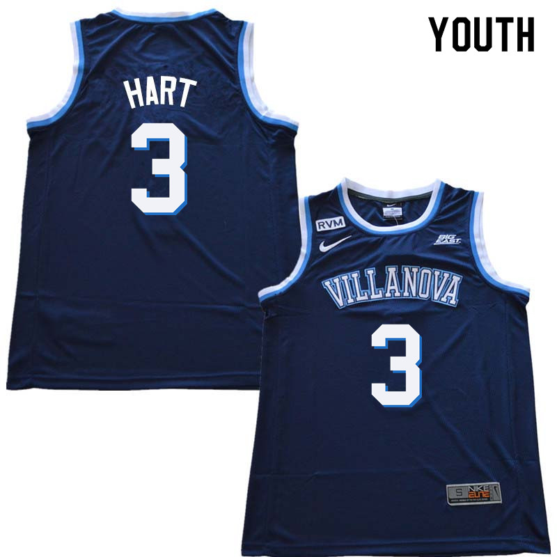 2018 Youth #3 Josh Hart Willanova Wildcats College Basketball Jerseys Sale-Navy - Click Image to Close